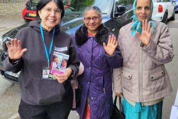 3 ladies ethnically diverse backgrounds